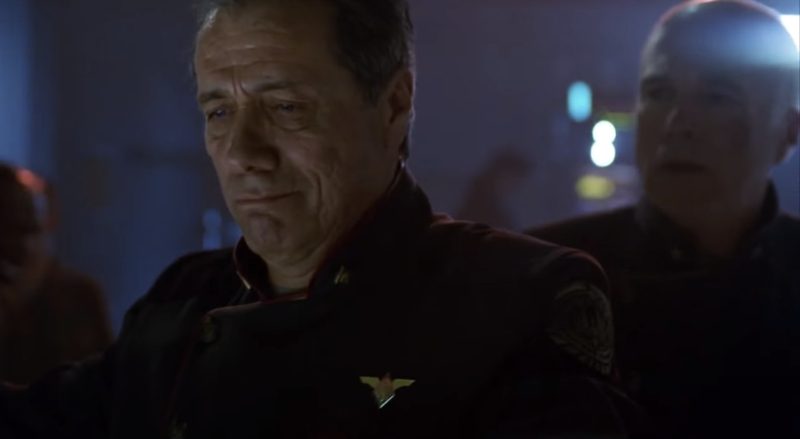 Edward James Olmos in Battlestar Galactica